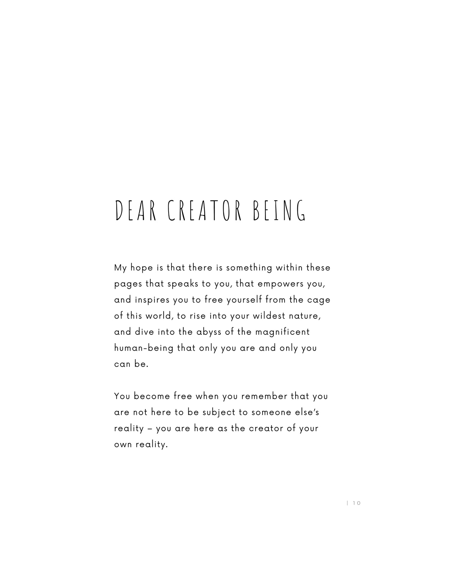 Creator Being (eBook / PDF)