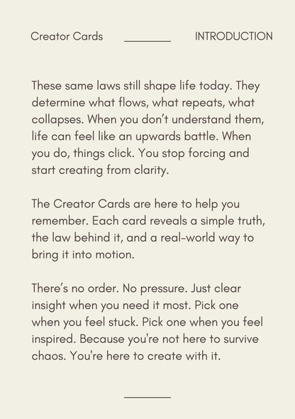 Digital Creator Cards