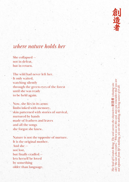 G. Where Nature Holds Her